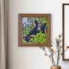 Pine Ridge Black Bear Framed Wall Art - Modern Rustic Wood Frame, Home Decor For Living Room, Bedroom, Or Cabin, 7.75 Inches