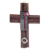 Pine Ridge Fireman Wall Cross - Cross Decor For Wall, American Flag Inspirational Cross, First In Last Out Cross, 4 X 6 Inches