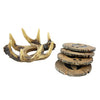 Old West Deer Antler Coasters 4pc Coaster Set with Outdoors Theme Rustic