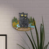 Black Bear Home Gifts for Family - Country Decorations for Home Decor Family Signs - Black Bear Wall Decorations Bear Themed Gifts Wall Art Plaque - All Because Two People Fell In Love