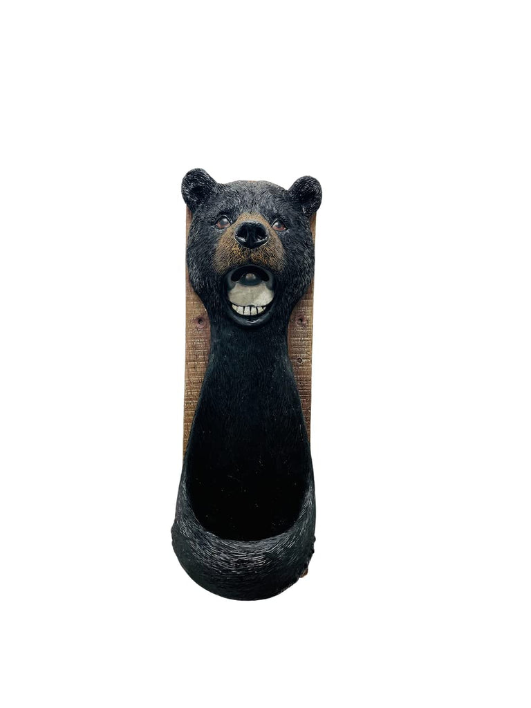 Pine Ridge Hanging Bear Bottle Opener - Wall Mounted Soda Cap Opener, Beer Bottle Opener Wall Mounted