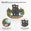 Black Bear Home Gifts for Family - Country Decorations for Home Decor Family Signs - Black Bear Wall Decorations Bear Themed Gifts Wall Art Plaque - All Because Two People Fell In Love