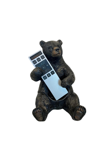 Pine Ridge Bear Remote Control Holder - TV Controller Organizer, Remote Caddy