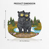 Black Bear Home Gifts for Family - Country Decorations for Home Decor Family Signs - Black Bear Wall Decorations Bear Themed Gifts Wall Art Plaque - All Because Two People Fell In Love