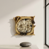 Rustic Faux Deer Antler with Hooves Tracks Double Light Switch Electrical Plate Cover