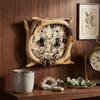 Rustic Faux Deer Antler with Hooves Tracks Double Light Switch Electrical Plate Cover