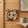 Rustic Faux Deer Antler with Hooves Tracks Double Light Switch Electrical Plate Cover