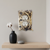 Rustic Faux Deer Antler and Hooves Tracks Duplex Receptacle Electrical Outlet Cover