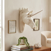White Unicorn Head Wall Mounted Sculpture Decoration