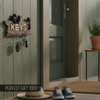 Pine Ridge Bear Key Holder - Decorative Key Hanger For Wall, Black Bear Rustic Key Hooks Organizer For Cabin