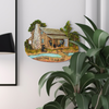 Black Bear Decorations for Home - Welcome Home Sign Wall Hangings for the Cabin Black Bear Decor - Family Wall Plaque Wildlife Decor - Bear Themed Gifts Wall Art Plaque (Welcome to Our Den, 9.25