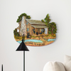 Black Bear Decorations for Home - Welcome Home Sign Wall Hangings for the Cabin Black Bear Decor - Family Wall Plaque Wildlife Decor - Bear Themed Gifts Wall Art Plaque (Welcome to Our Den, 9.25