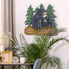 Rustic Home Decor Kitchen Signs - Black Bear Decor Family Wall Plaque Made From Polyresin - Black Bear Wall Decorations Family Signs for Home Decor (Family Where Life Begins and Love Never Ends 9.5