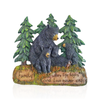 Rustic Home Decor Kitchen Signs - Black Bear Decor Family Wall Plaque Made From Polyresin - Black Bear Wall Decorations Family Signs for Home Decor (Family Where Life Begins and Love Never Ends 9.5