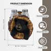 Black Bear Salt and Pepper Shakers - Blackbear in a Log Spices and Seasonings Set Table Decor - Glass Salt and Pepper Shakers Rustic Wilderness Home Decor - Salt and Pepper Table Set