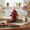 Pine Ridge Fire Hydrant Salt And Pepper Shaker - Two Glass Shakers, Fire Hydrant Holder Caddy For Spices And Seasonings, For Kitchen, Dining Or Table Decor