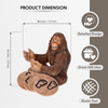 Pine Ridge Bigfoot Sasquatch Coasters for Drinks - Wooden Table Coaster Set of 5 with Cork Pads