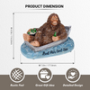 Bigfoot Sasquatch Boat Hair Don't Care Tabletop Figurine Home Decor
