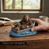 Bigfoot Sasquatch Boat Hair Don't Care Tabletop Figurine Home Decor