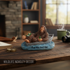 Bigfoot Sasquatch Boat Hair Don't Care Tabletop Figurine Home Decor