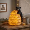 Pine Ridge Black Bear on Honeycomb Desk Light