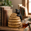 Pine Ridge Black Bear on Honeycomb Desk Light
