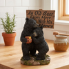 Pine Ridge Bear Couple Sign - Black Bear Yard Sign, Country Front Porch Decoration, Rustic Black Bear Decor, Cabin Decoration For Indoor Or Outdoor