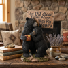 Pine Ridge Bear Couple Sign - Black Bear Yard Sign, Country Front Porch Decoration, Rustic Black Bear Decor, Cabin Decoration For Indoor Or Outdoor