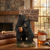 Pine Ridge Bear Couple Sign - Black Bear Yard Sign, Country Front Porch Decoration, Rustic Black Bear Decor, Cabin Decoration For Indoor Or Outdoor