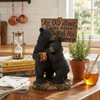 Pine Ridge Bear Couple Sign - Black Bear Yard Sign, Country Front Porch Decoration, Rustic Black Bear Decor, Cabin Decoration For Indoor Or Outdoor