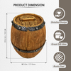 Pine Ridge Piggy Bank Whiskey Bourbon Barrel Money Saving Bank, Unique Home Bar Decor & Accessories, Modern Home Decorations