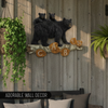 Pine Ridge Family Black Bear Wall Art Home Decor - Rustic Cabin Wall Art, Family Bear, Bear Cabin Home Decorative, Cabin Black Bear Decor