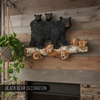 Pine Ridge Family Black Bear Wall Art Home Decor - Rustic Cabin Wall Art, Family Bear, Bear Cabin Home Decorative, Cabin Black Bear Decor