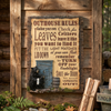 Pine Ridge Outhouse Rules Plaque - Black Bear Decorations For Cabin, Cute Wall Hangings For Cabin Black Bear Decor, Funny Cabin Signs