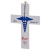 Pine Ridge Nursing Is A Work Of Heart Hanging Cross Home Decor, Wall Crosses for Church And Office, Catholic Crucifix with Inspirational Word Phrases 4x6