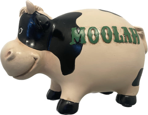 Pine Ridge Piggy Bank Cow Money Saving Bank, Cute Gifts for Kids Boys and Girls, Baby Nursery Decor