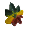 PolyPlus Rasta Pot Weed Leaf Shape Green, Yellow, and Red Pot Cigarette Ashtray for Outdoors and Indoors Use - Modern Home Decor Tabletop Ash tray for Smokers - Nice Gift for Men and Women
