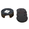 Pine Ridge Green Camouflage 4pc Coaster Set and Tree Trunk Holder Drink Coasters with Base for the Man Cave Decor Hunting Cabin Dining Furniture Gun Shop Décor