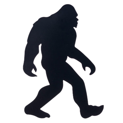 Pine Ridge Bigfoot Sasquatch Silhouette Metal Sign, Indoor Outdoor Door Hanger Home Decor, Heavy Duty Wall Hanging Display For Home, Patio, Kitchen, Toilet and Bathroom, 16”