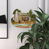 Black Bear Decorations for Home - Welcome Home Sign Wall Hangings for the Cabin Black Bear Decor - Family Wall Plaque Wildlife Decor - Bear Themed Gifts Wall Art Plaque (Welcome to Our Den, 9.25
