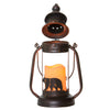 Bear LED Candle Lantern Lights Decorative - Metal Round Holder Tabletop & Hanging Lantern for Indoor Outdoor by Pine Ridge | 3AAA Battery Operated | Flameless Decor Halloween & Christmas