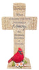 Pine Ridge Memory Cross - Wall Hanging Cross, Wall Hanging Home Decor, Spiritual Cross Decor for Wall, Cardinal Decor, When Someones You Love Becomes A Memory The Memory Becomes A Treasure