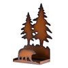 Pine Ridge Metal Bear Salt And Pepper Shaker Set - Two Glass Shakers, Metal Bear Holder Caddy For Spices And Seasonings, For Kitchen, Dining Or Table Decor