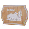 Pine Ridge 'Be Wild' Wooden Plank Sign - MDF Wall Decor Sign, Camping Decor For Camper, RV Or Cabin