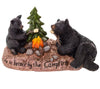 Pine Ridge Black Bear Figurine Camping Bears Home Decor, Campfire Memories, Forest Animal Family Figures, Collectible Figurines For Display
