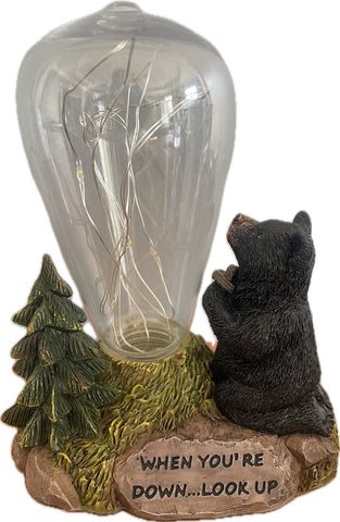 Pine Ridge Vintage Light Bulb with Praying Bear