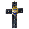 Police Wall Cross Home Decor - Roman Catholic Crucifix Wall Cross Police Department Badge - Police Man Ornament Cross Decor Law Enforcement Plaque - Police Officer Retirement Gifts 4