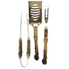 Antler Handle 3 Piece Grilling Set