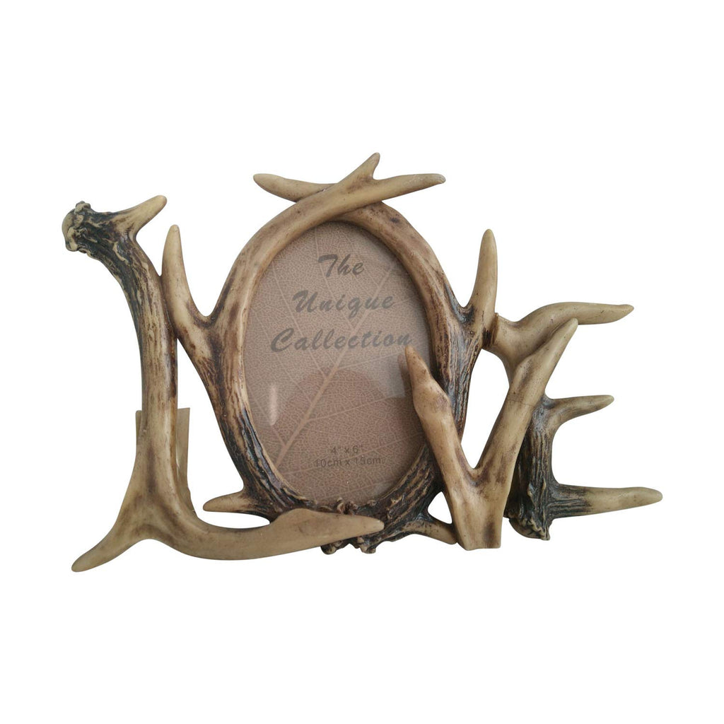 Love Antler Photo Frame