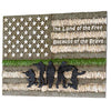 The Land of the Free Because of the Brave America Wall Decor - American Flag Decorations for Home Wall Decorations Military Office Decor Patriotic Decoration for Men - American Wall Art Plaques Decor